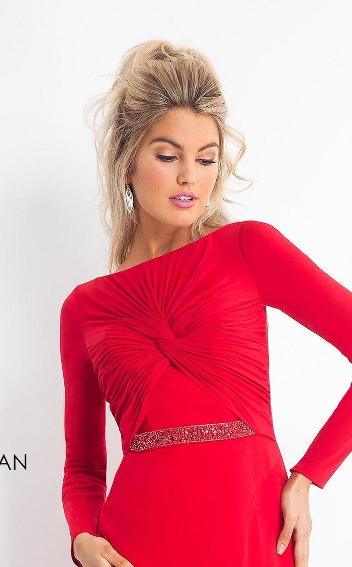 Rachel Allan Long Sleeve Formal Cocktail Dress L1175 - The Dress Outlet