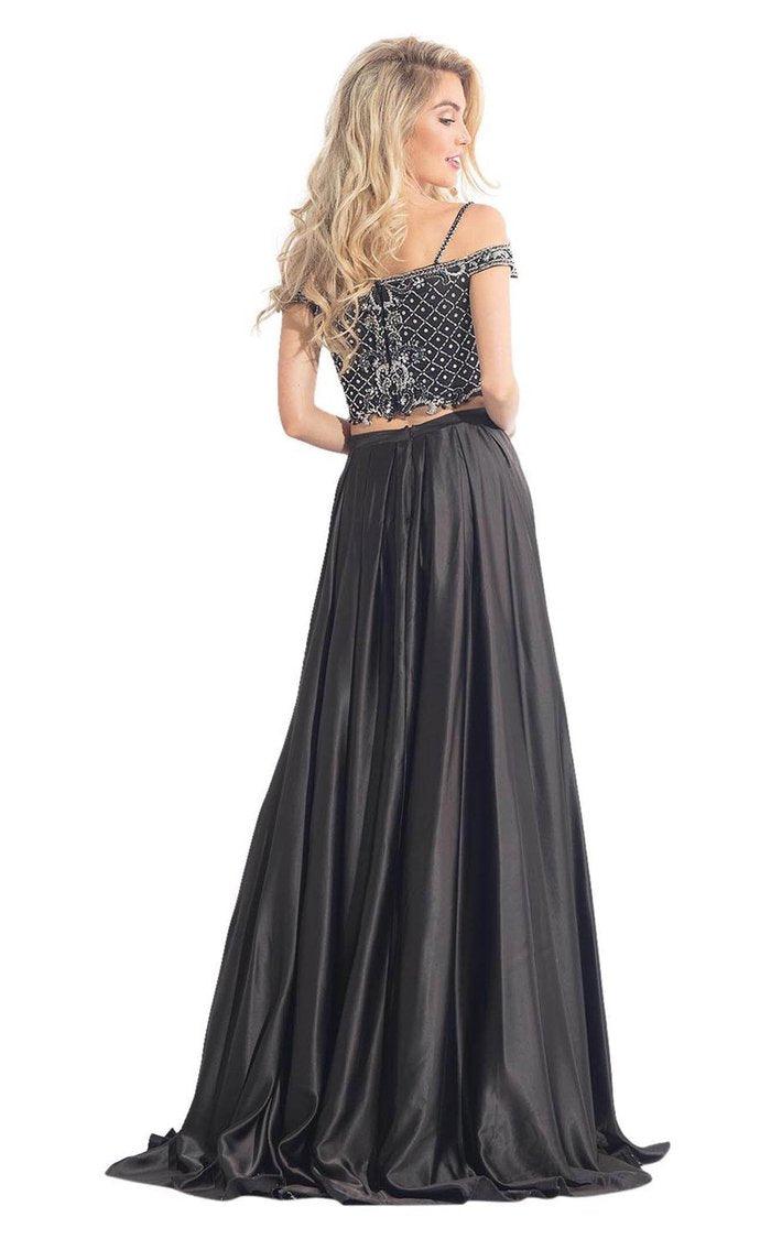 Rachel Allan Long Two Piece Beaded Prom Dress 6020 - The Dress Outlet
