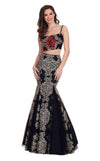 Rachel Allan Long Two Piece Prom Mermaid Dress 6560 - The Dress Outlet
