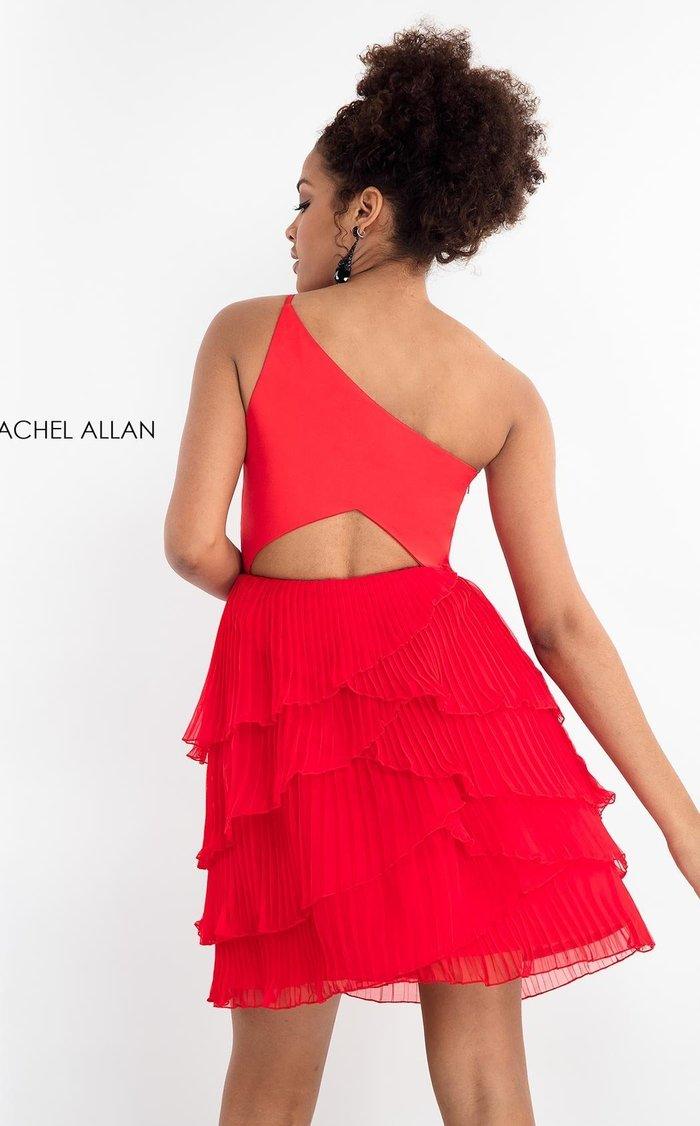 Rachel Allan One Shoulder Homecoming Dress L1197 - The Dress Outlet