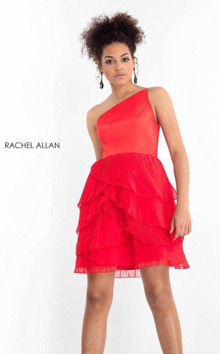 Rachel Allan One Shoulder Homecoming Dress L1197 - The Dress Outlet