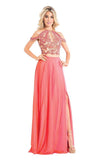 Rachel Allan Prom Formal Two Piece Long Dress 6109 - The Dress Outlet
