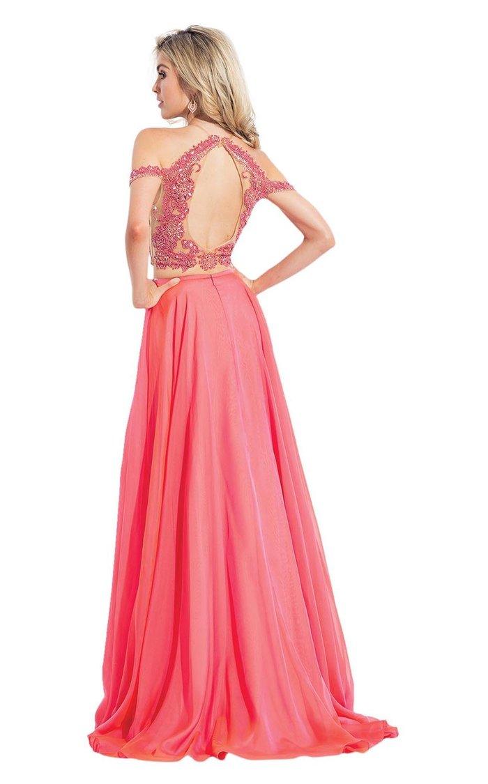 Rachel Allan Prom Formal Two Piece Long Dress 6109 - The Dress Outlet