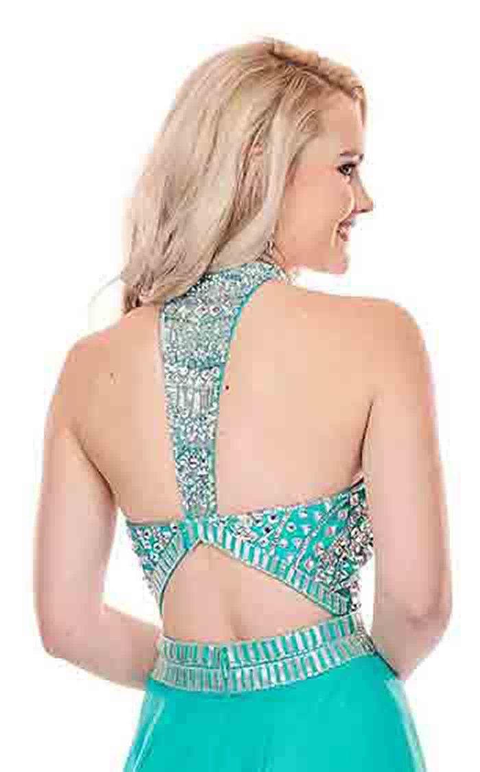 Rachel Allan Prom Long Formal Chiffon Dress 6568 - The Dress Outlet