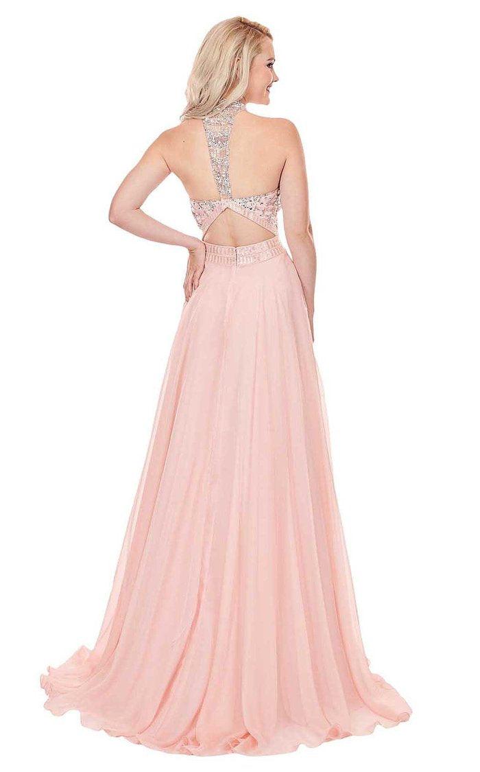 Rachel Allan Prom Long Formal Chiffon Dress 6568 - The Dress Outlet
