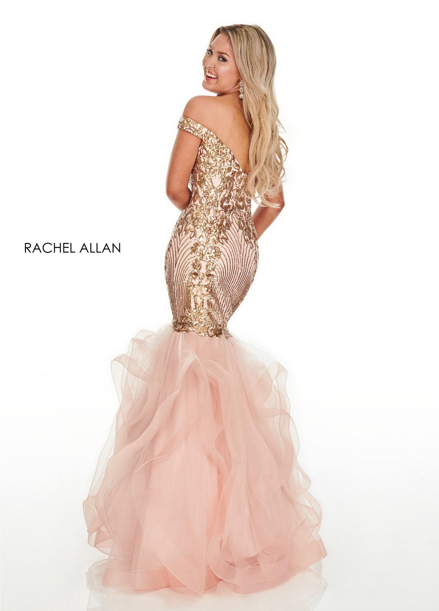 Rachel Allan Prom Long Fitted Dress - The Dress Outlet