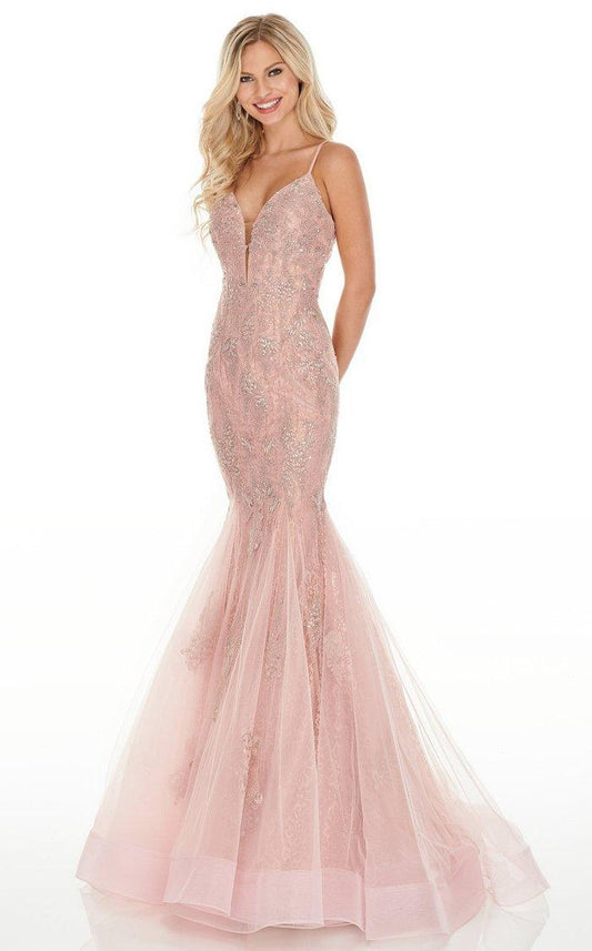 Rachel Allan Prom Long Formal Mermaid Dress 7150CL - The Dress Outlet