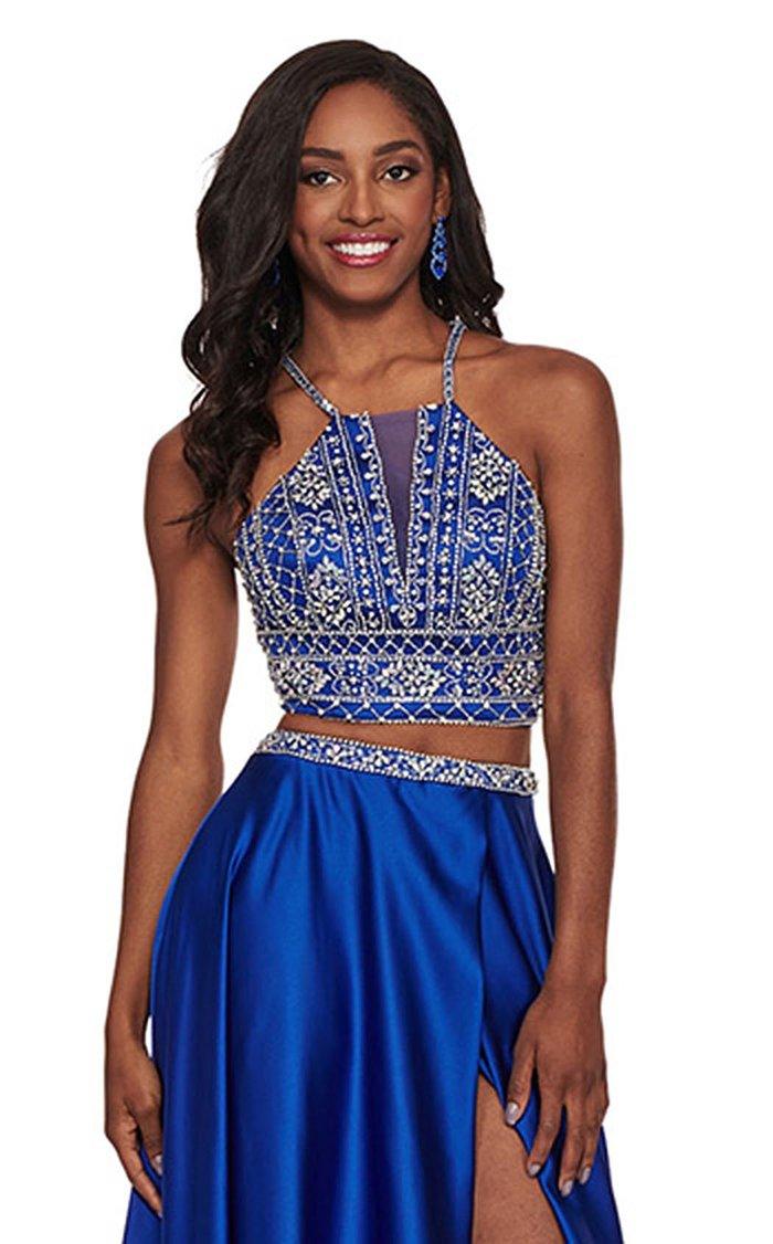 Rachel Allan Prom Long Halter Formal Dress 6497 - The Dress Outlet
