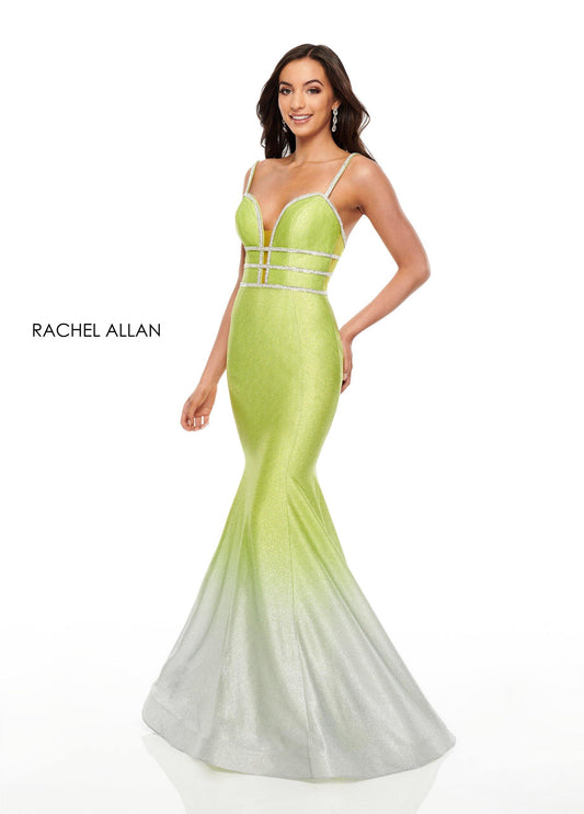 Rachel Allan Prom Long Sexy Fitted Prom Dress - The Dress Outlet