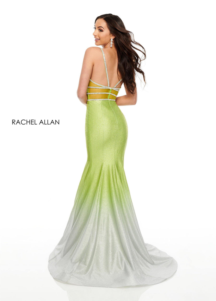 Rachel Allan Prom Long Sexy Fitted Prom Dress - The Dress Outlet