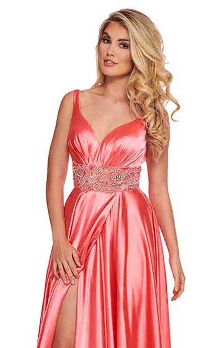 Rachel Allan Prom Long Sleeveless Formal Dress 6510 - The Dress Outlet