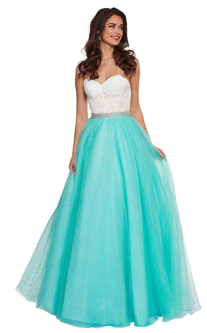 Rachel Allan Prom Long Strapless Ball Gown 6471 - The Dress Outlet