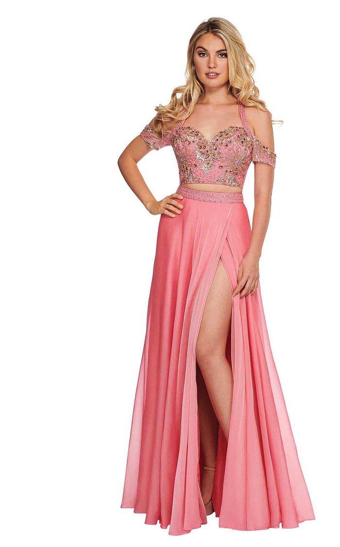 Rachel Allan Prom Off Shoulder Long Dress 6411 - The Dress Outlet