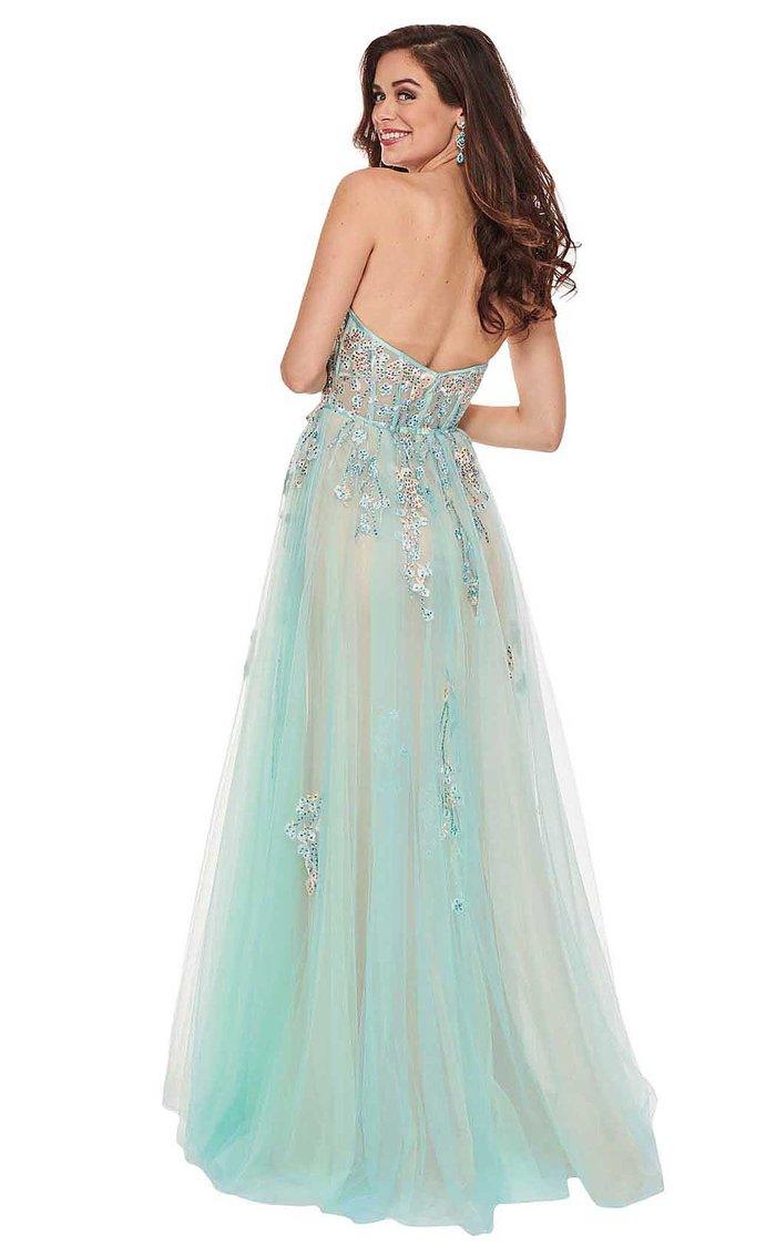 Rachel Allan Prom Strapless Long Formal Dress 6474 - The Dress Outlet