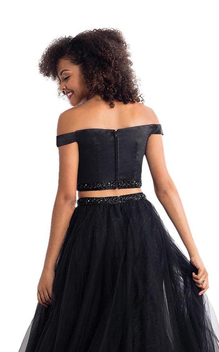 Rachel Allan Prom Two Piece Long Formal Dress 6198 - The Dress Outlet