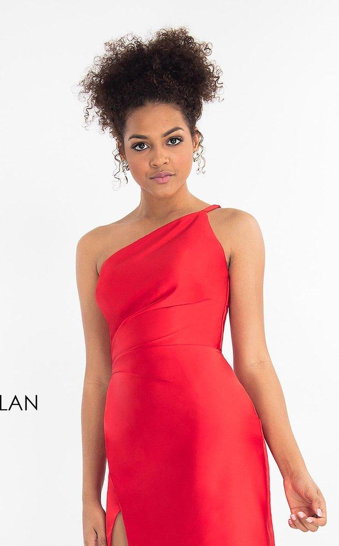 Rachel Allan Short One Shoulder Formal Dress L1173 - The Dress Outlet