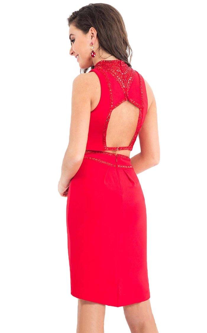 Rachel Allan Short Two Piece Cocktail Dress L1108 - The Dress Outlet