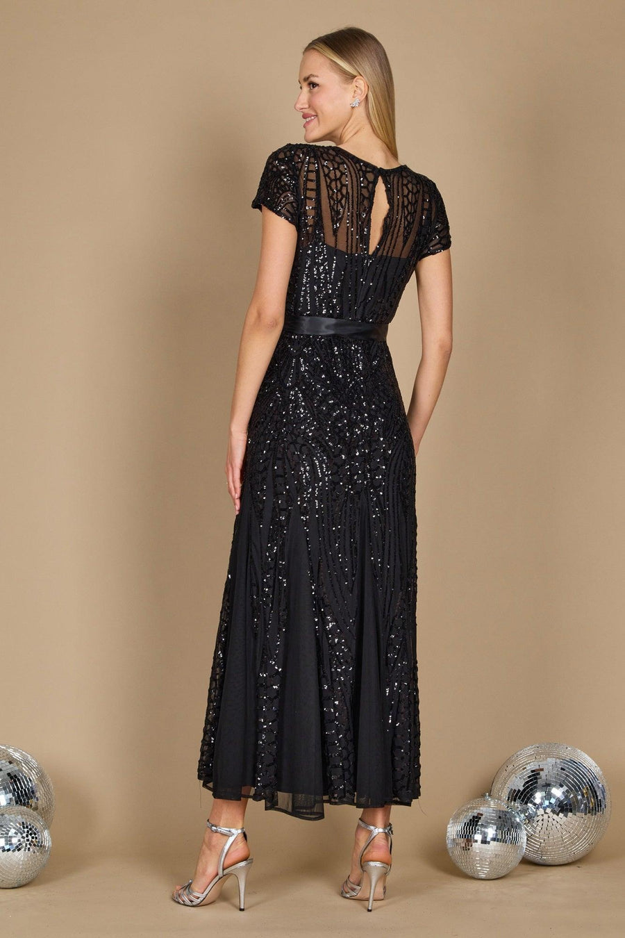 R&M Richards 1875W Long Plus Size Evening Dress