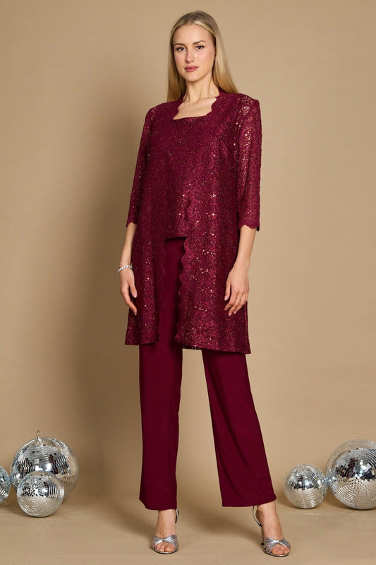 R&M Richards 1993W Plus Size Mother Of The Bride Pant Suit