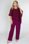 R&M Richards Plus Size Formal Cape Pant Suits - The Dress Outlet R&M Richards