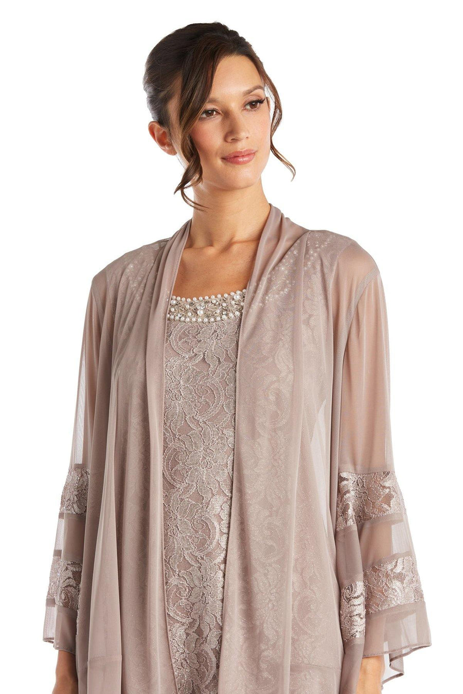 R&M Richards Chiffon Jacket Formal Dress 2421 - The Dress Outlet