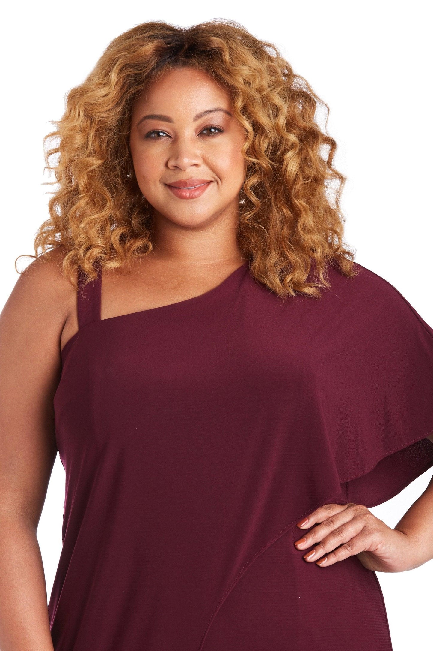 R&M Richards Formal Plus Size Jumpsuit 3130W - The Dress Outlet