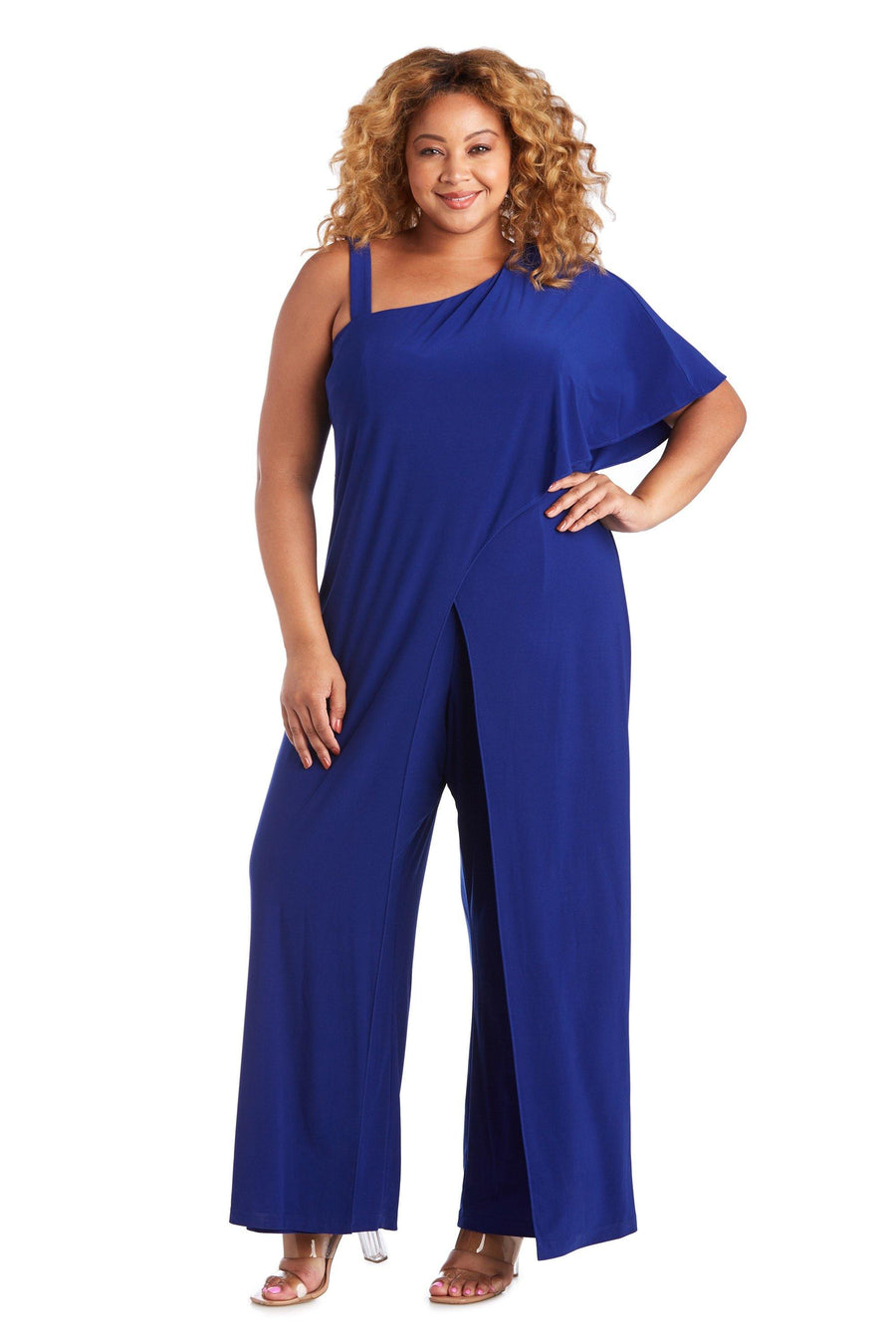 R&M Richards Formal Plus Size Jumpsuit 3130W - The Dress Outlet