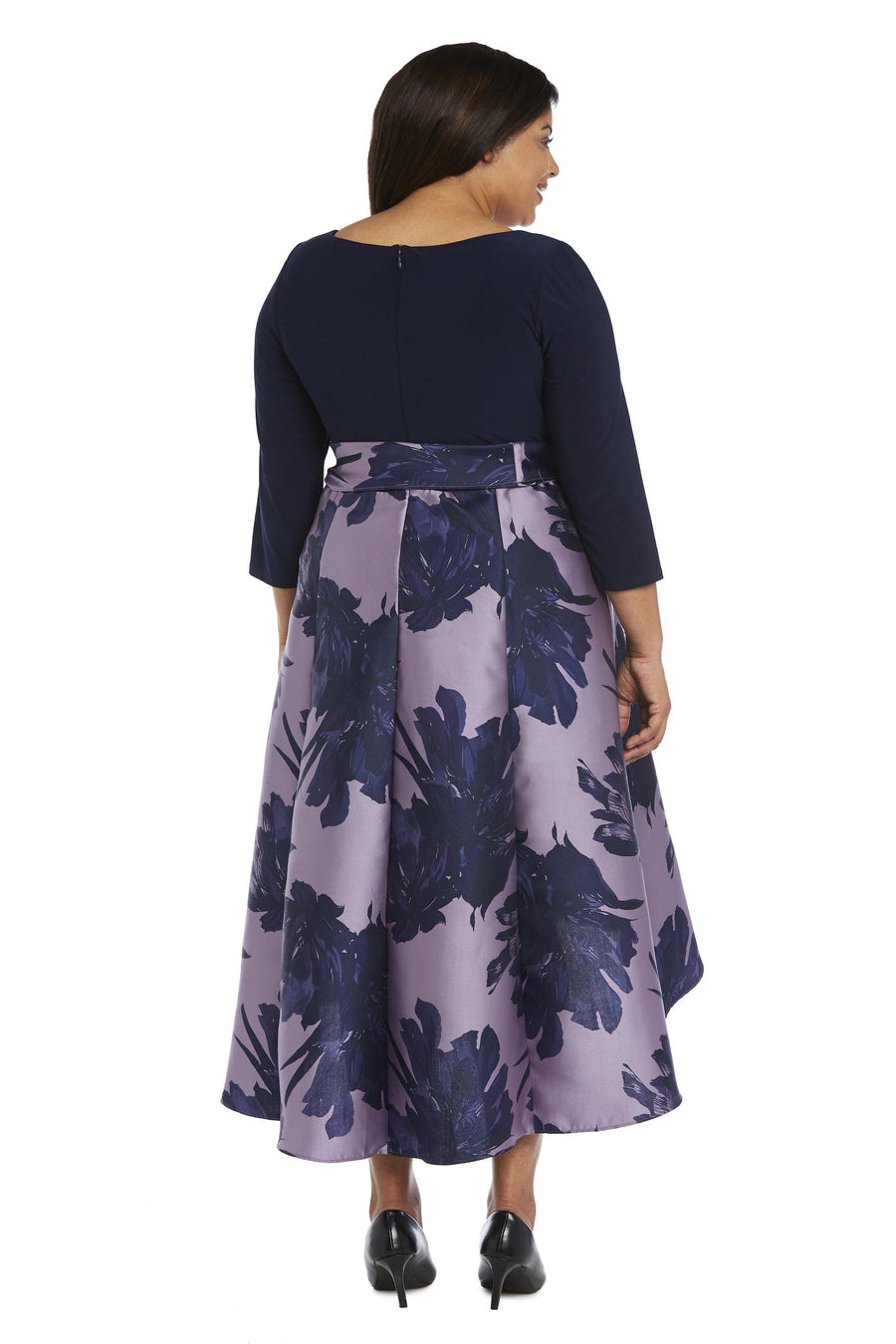 R&M Richards Plus Size High Low Dress 3131W - The Dress Outlet