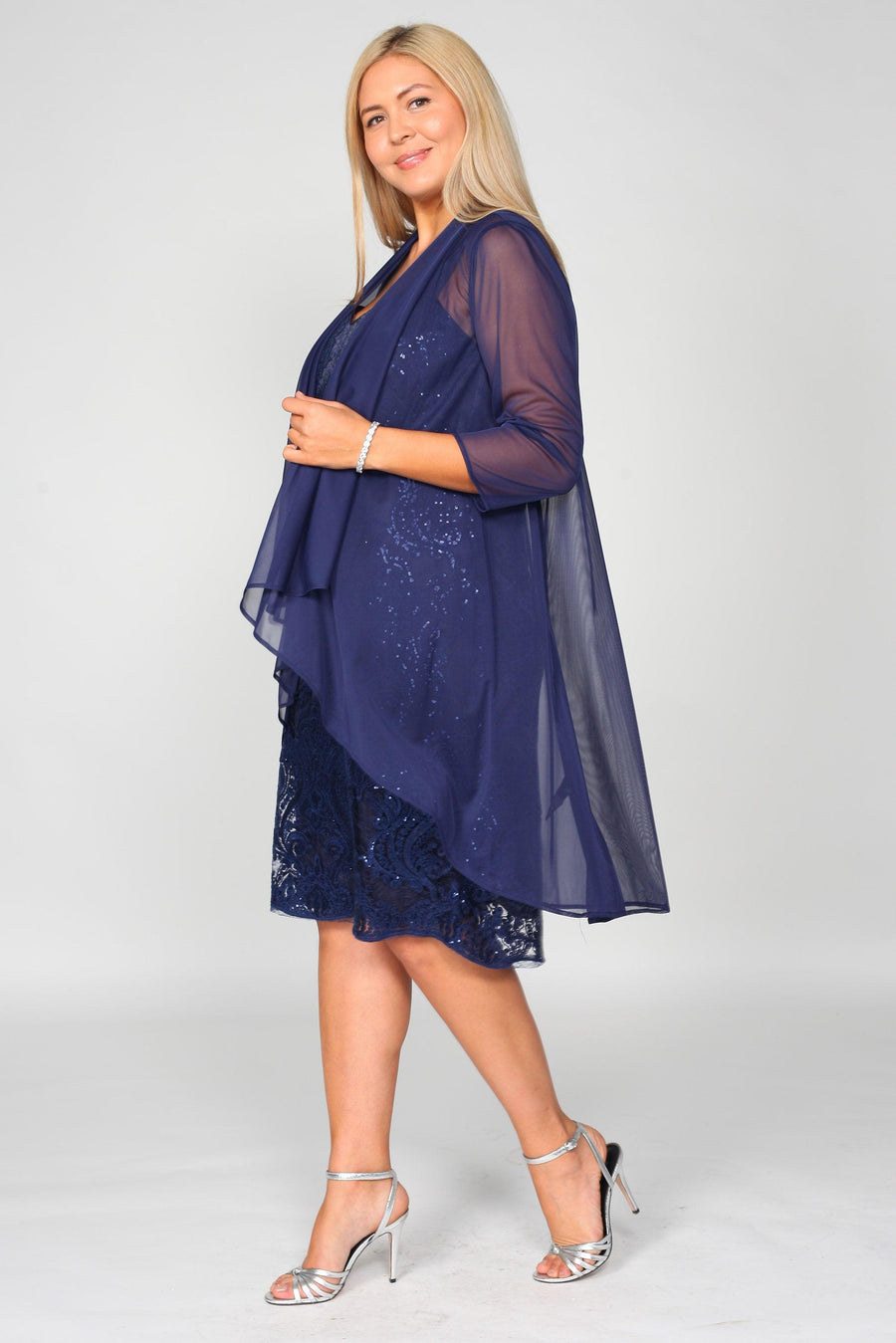 R&M Richards Short Formal Mother of Bride Dress - The Dress Outlet R&M Richards