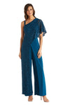 R&M Richards Asymmetric Evening Jumpsuit 3556 - The Dress Outlet