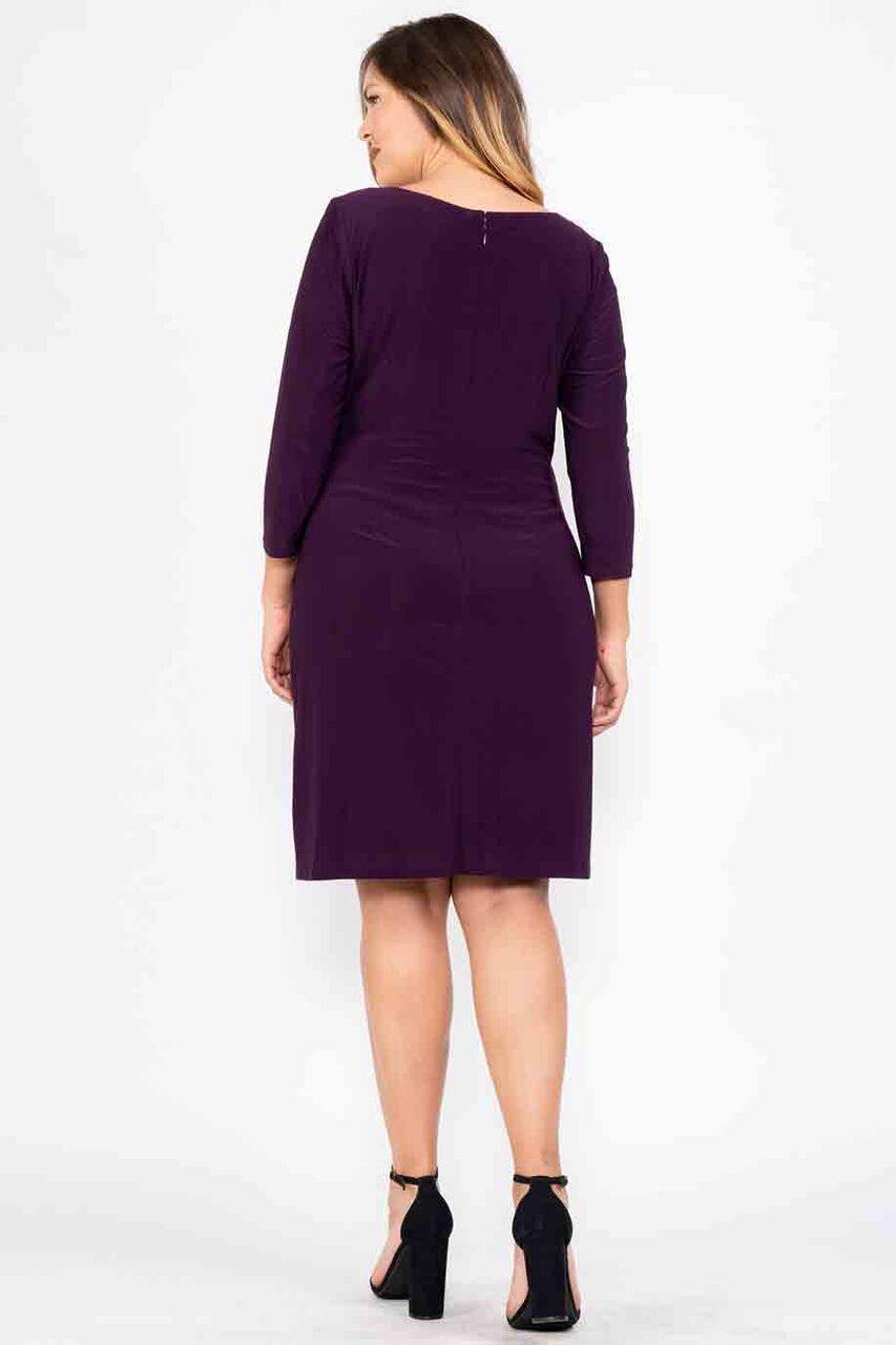 R&M Richards Short Plus Size Cocktail Dress - The Dress Outlet R&M Richards