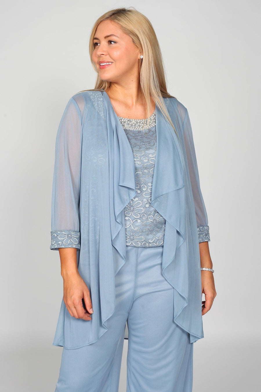 R&M Richards Mother of the Bride Pant Suit Made in USA - The Dress Outlet R&M Richards