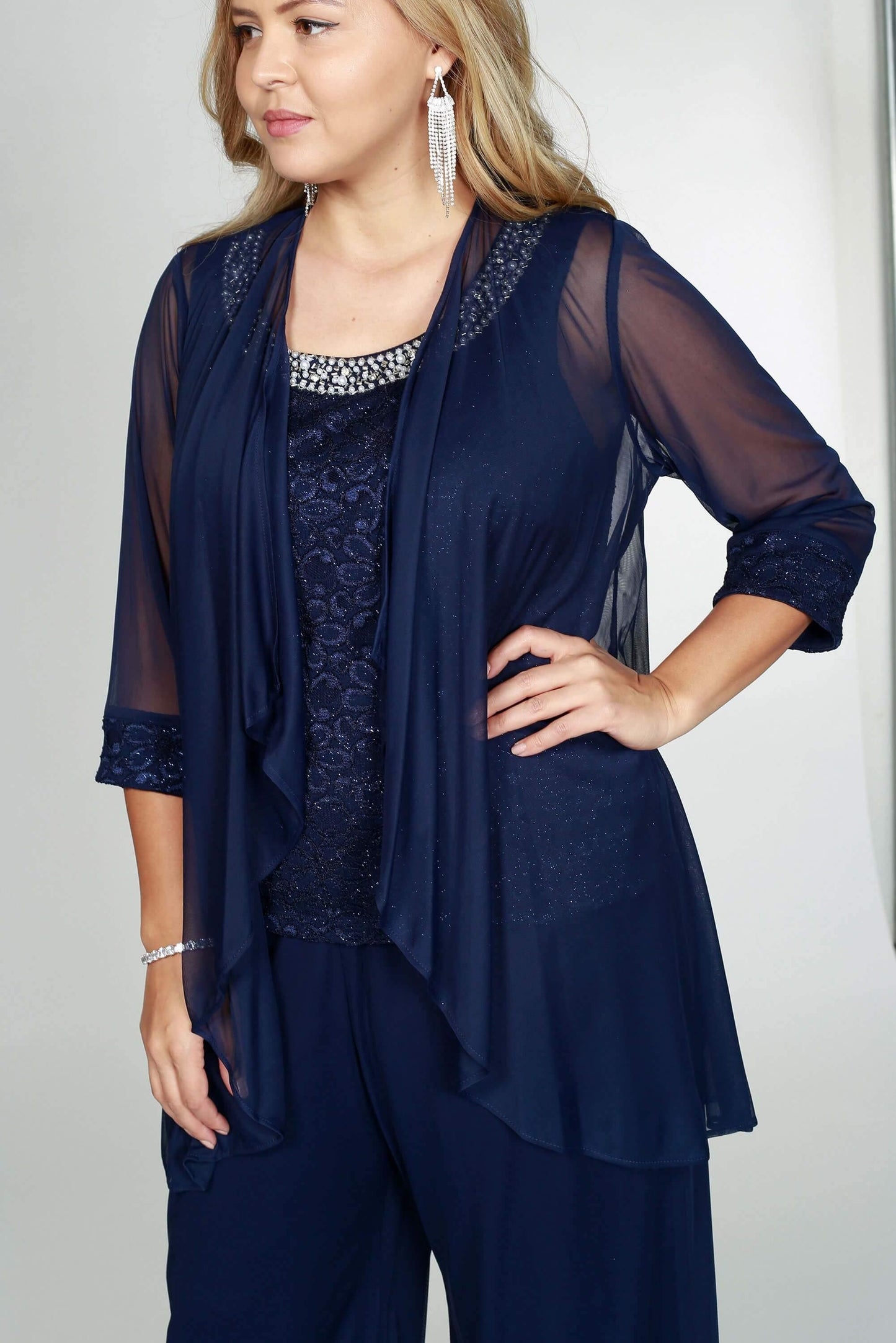 R&M Richards Mother of the Bride Pant Suit Made in USA - The Dress Outlet R&M Richards