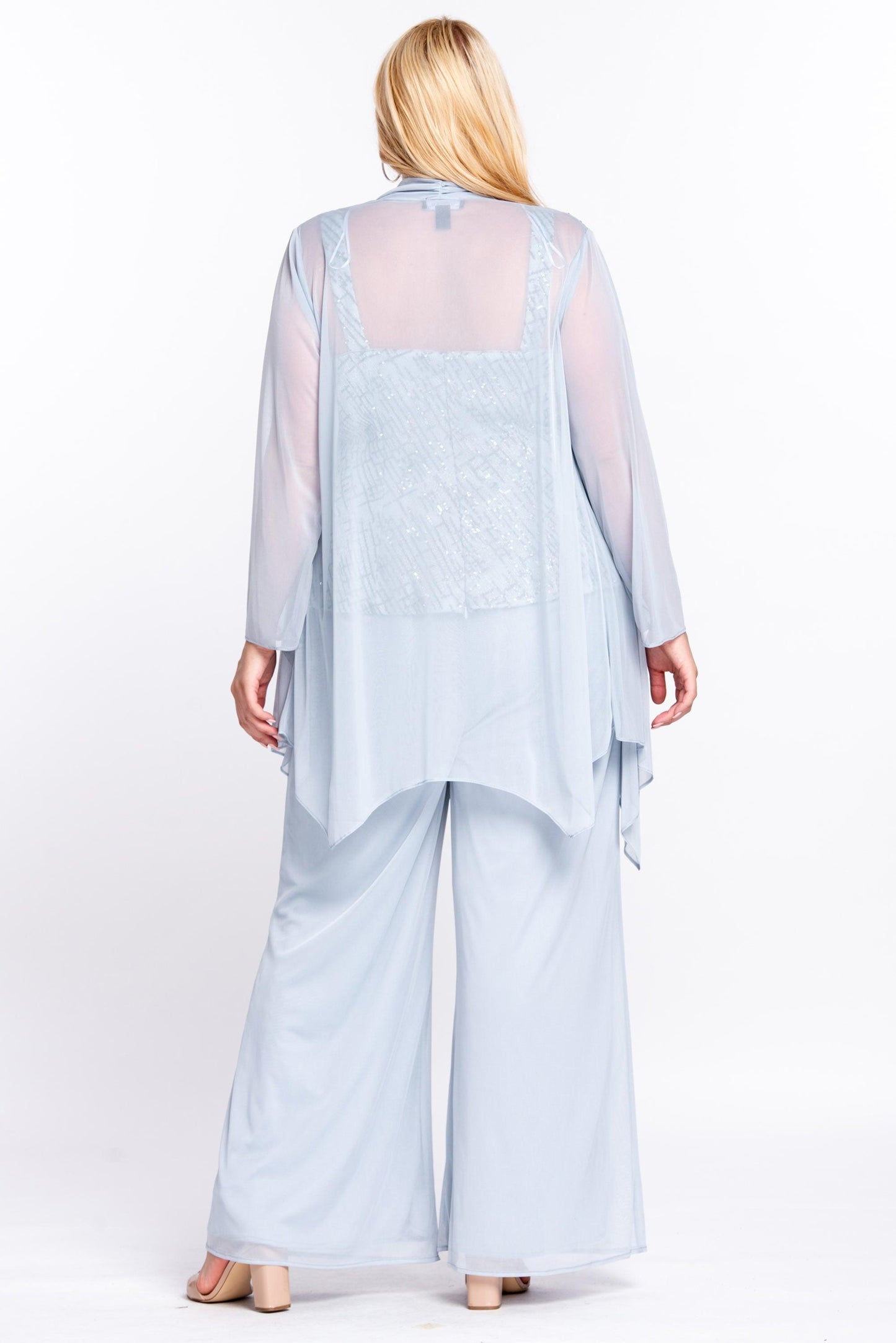 R&M Richards Formal Jacket Pant Suit Platinum - The Dress Outlet R&M Richards