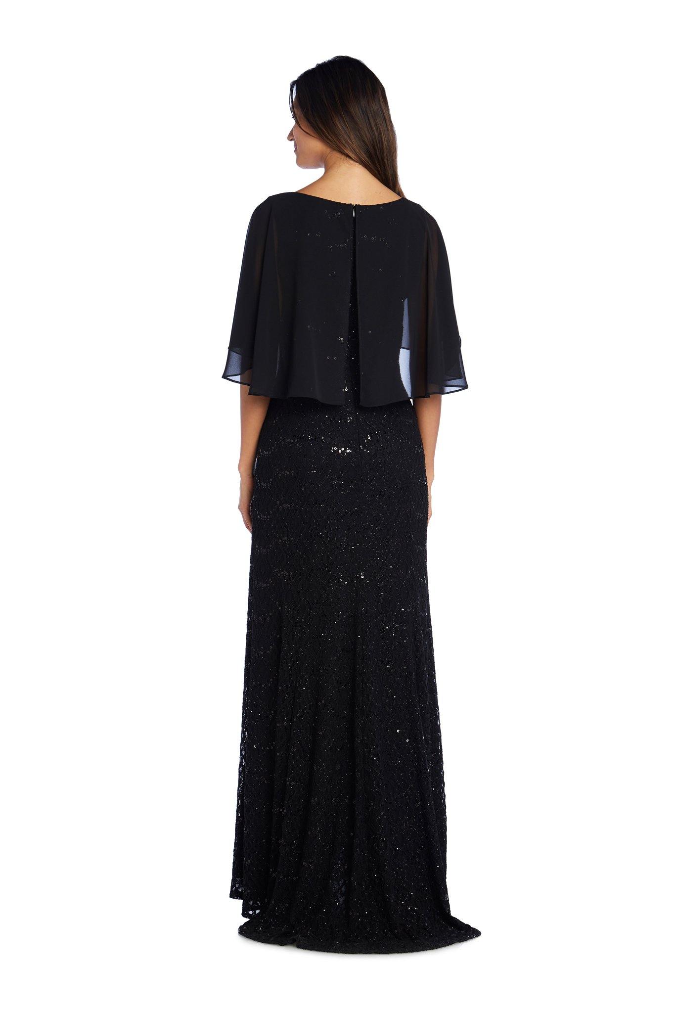 R&M Richards Long Mother of the Bride Lace Gown 5673 - The Dress Outlet