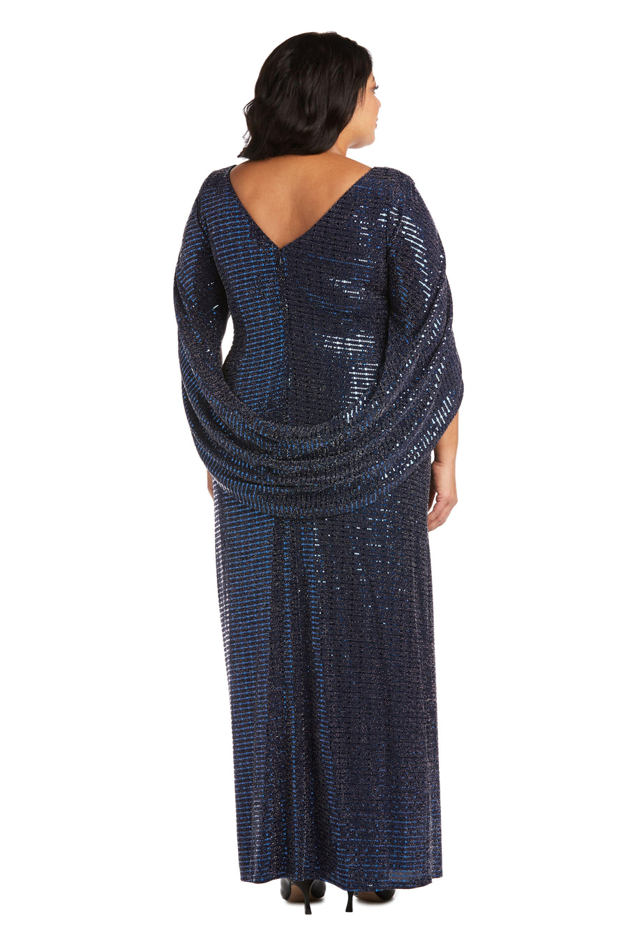 R&M Richards Long Plus Size Formal Dress 5872W - The Dress Outlet