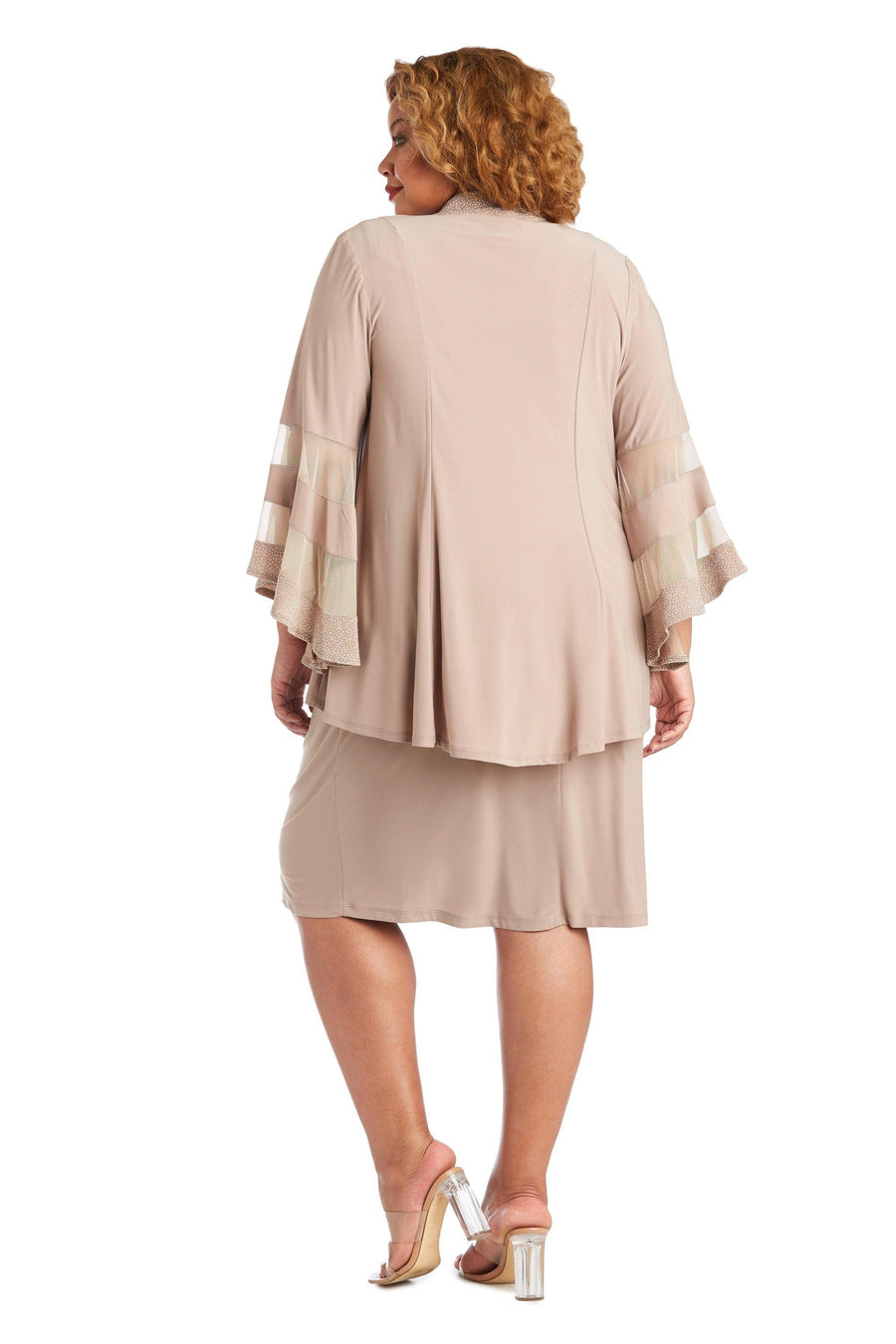 R&M Richards Plus Size Two Piece Set Jacket Dress 7005W - The Dress Outlet