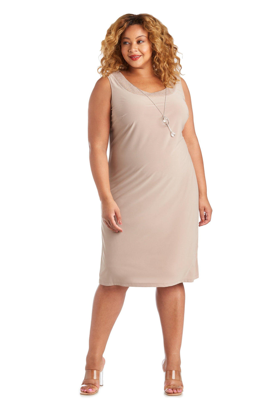 R&M Richards Plus Size Two Piece Set Jacket Dress 7005W - The Dress Outlet