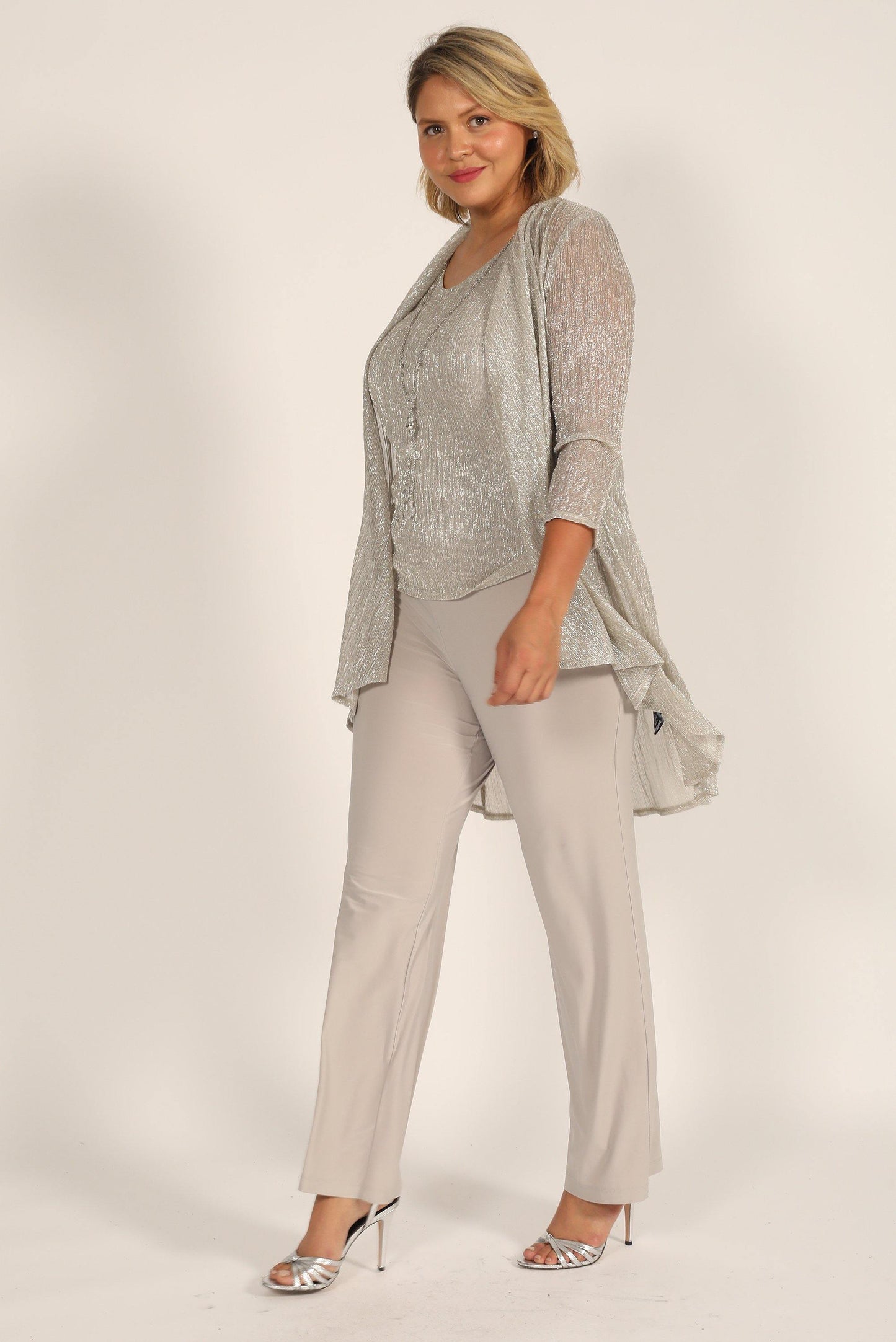 R&M Richards Mother of the Bride Plus Size Pant Set 7162W - The Dress Outlet
