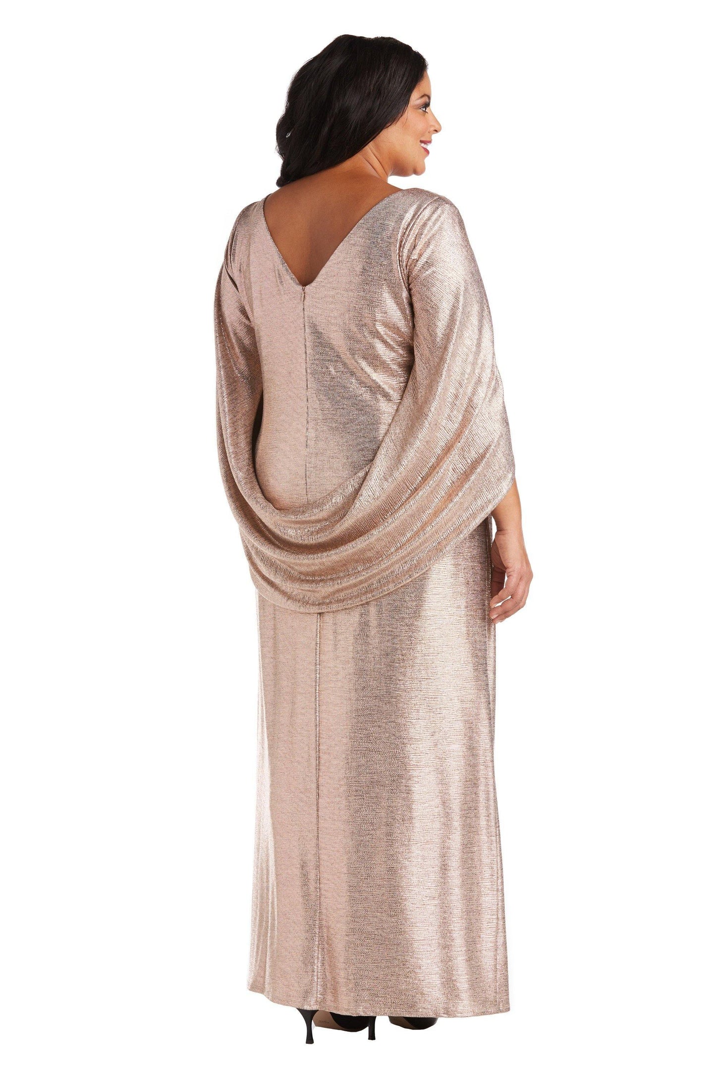 R&M Richards Mother of the Bride Long Dress 7472W - The Dress Outlet