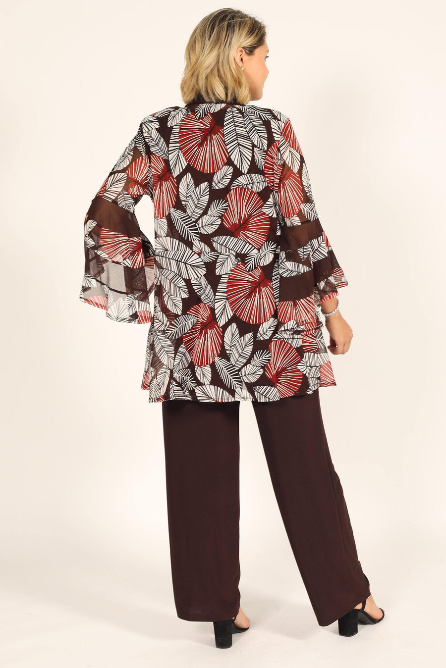 R&M Richards Two Piece Print Pant Suit 7496 - The Dress Outlet