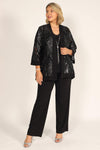 R&M Richards Three-Piece Mesh Pant Suit 7547 - The Dress Outlet