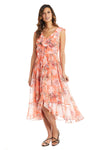 R&M Richards High Low Print Chiffon Dress 7804 - The Dress Outlet