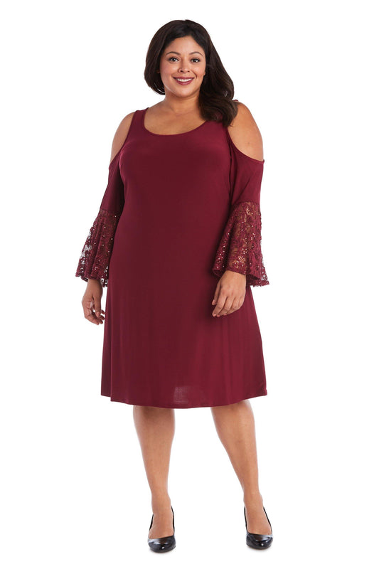 R&M Richards Plus Size Short Dress 8942W - The Dress Outlet