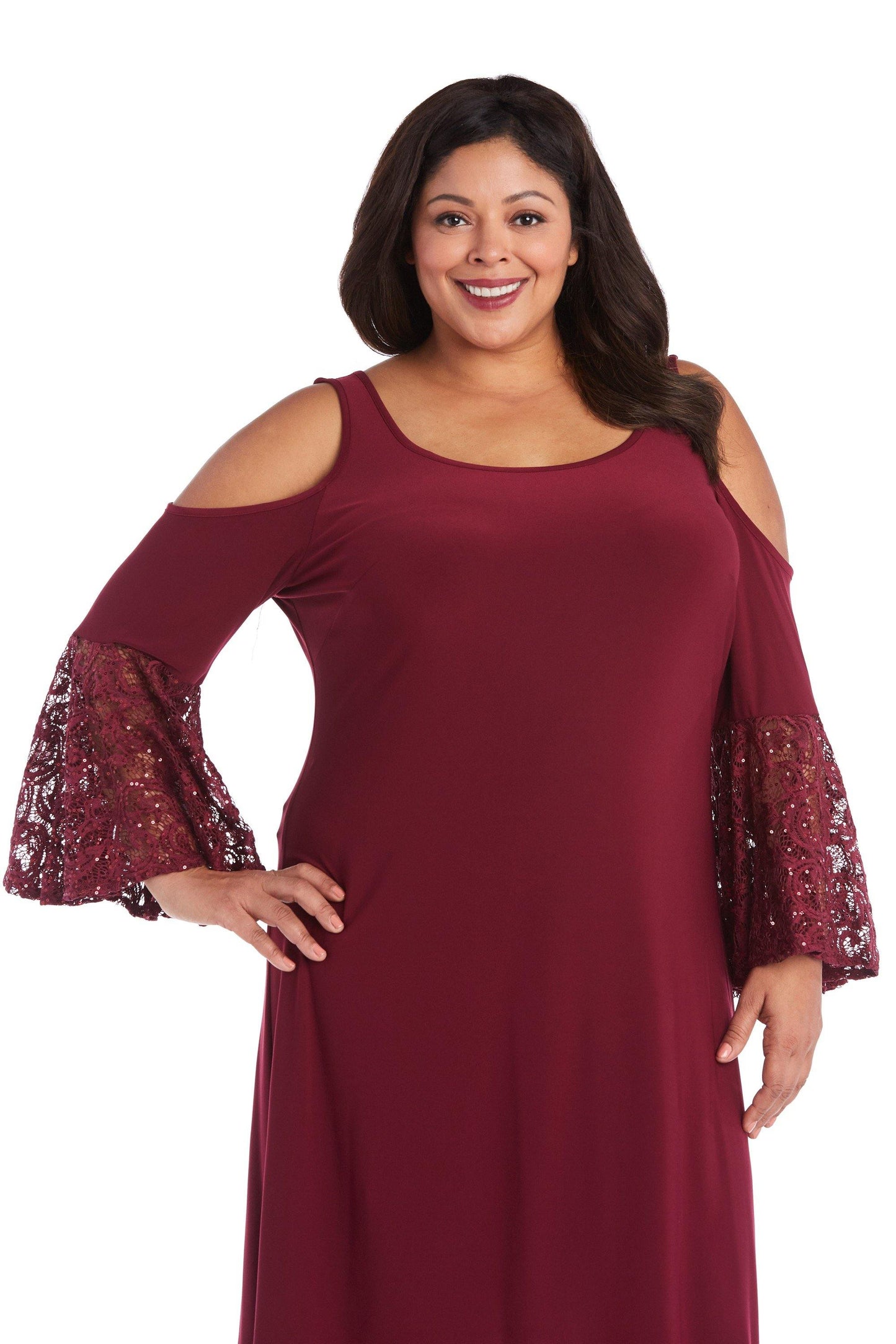 R&M Richards Plus Size Short Dress 8942W - The Dress Outlet