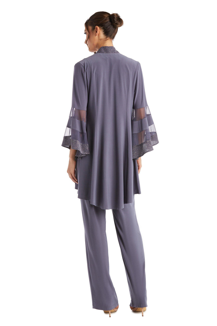 R&M Richards Formal Duster Jacket Pant Set 7241 - The Dress Outlet