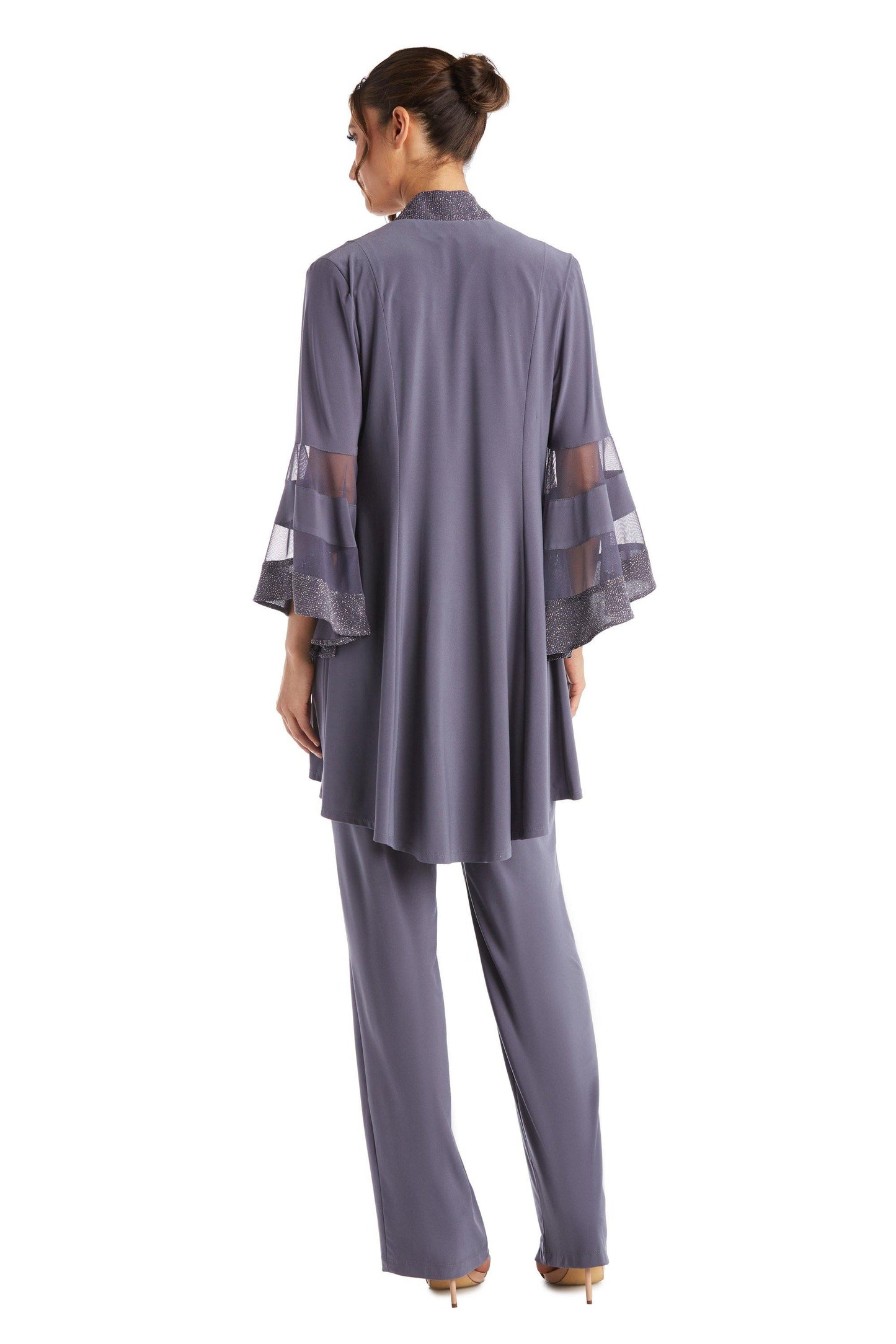 R&M Richards Formal Duster Jacket Pant Set 7241 - The Dress Outlet