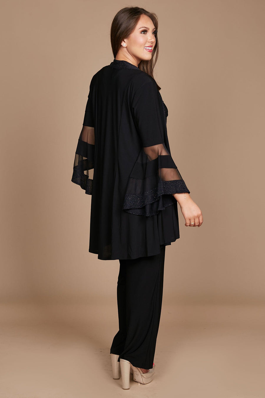 R&M Richards Formal Duster Jacket Pant Set 7241 - The Dress Outlet