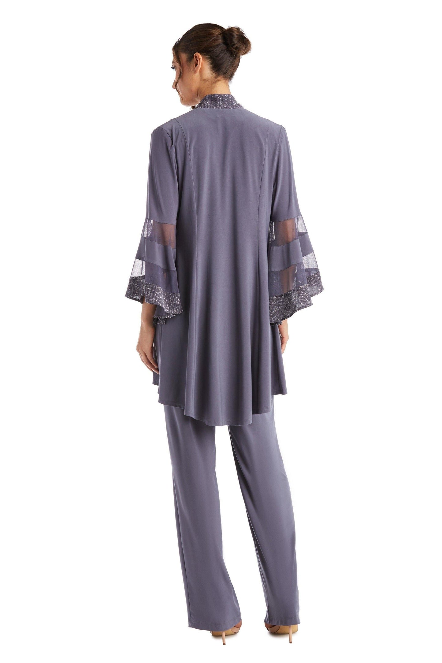 R&M Richards Formal Duster Jacket Pant Set 7241 - The Dress Outlet