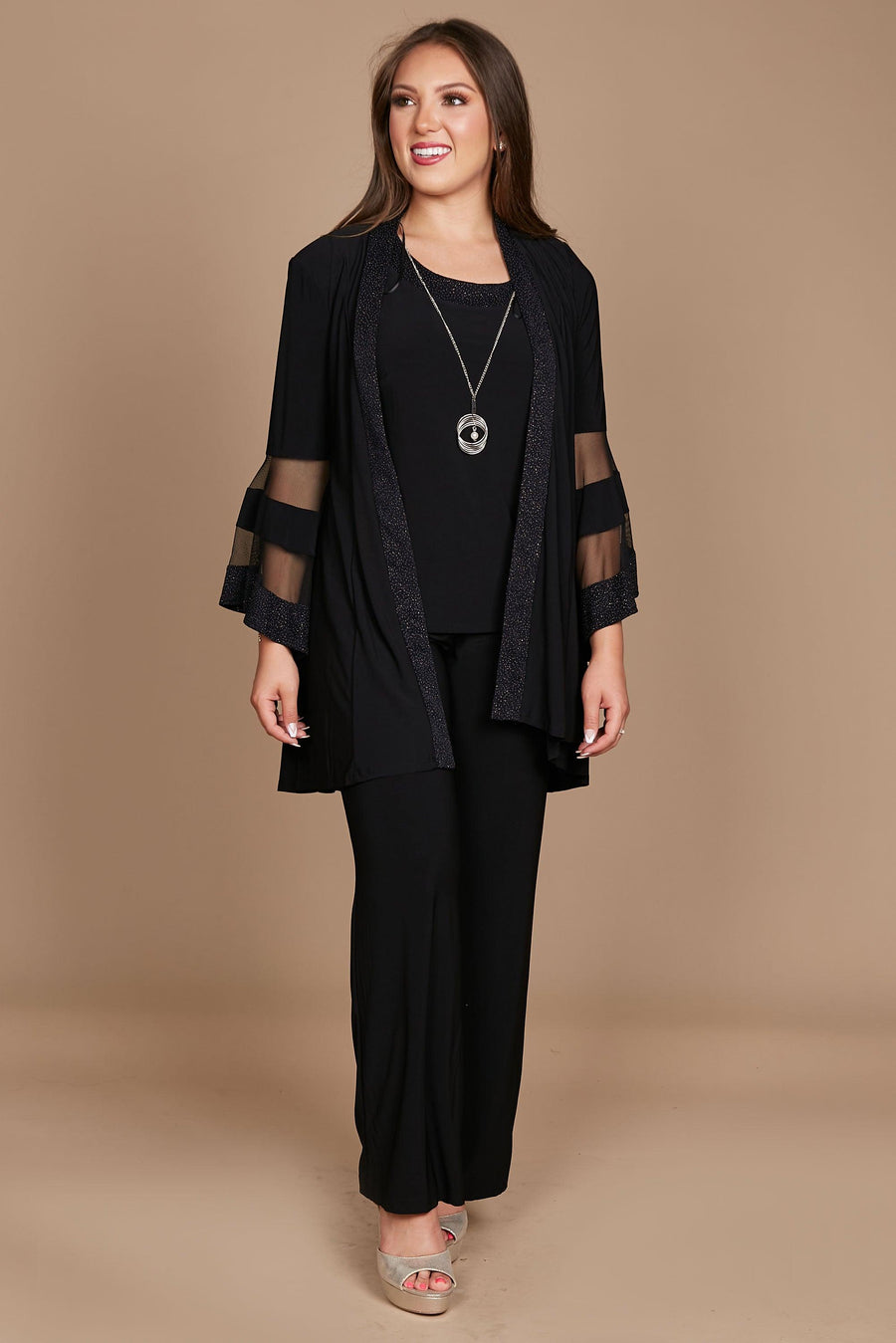 R&M Richards Formal Duster Jacket Pant Set CLEARANCE - The Dress Outlet